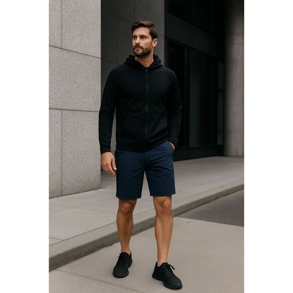 Rhone Men's Commuter Shorts Flex-Knit Travel Techwear Navy Size 40 - Picture 2 of 11